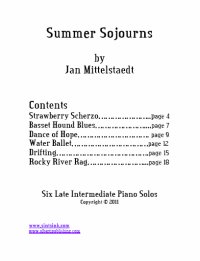 Summer Sojourns table of contents