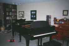 Studio with pianos
